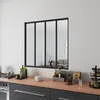 AICA Glaswand Ecklösung 123x108cm Glasfenster Innenfenster Produktbild-Vorschau 2