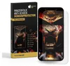 A product box and a screen protector for a smartphone are displayed. Produktbild-Vorschau