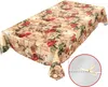 Tischdecke Wachstuch Blumen Braun Robust Wasserabweisend Produktbild-Vorschau 2