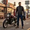Motorradjacke Retro Vintag Oldschool Lederjacke, Produktbild-Vorschau 10