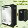 VINGO Growzelt Growbox Gewächshaus Indoor Pflanzenzelt Produktbild-Vorschau 2