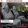 Interior of a car with seat covers on the front seats. Produktbild-Vorschau