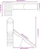 vidaXL Torre gioco Legno di pino impregnato Anteprima dell’immagine prodotto 8