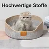 Katzenbetten, Katzenbett mit Kissen, 50cm Waschbar Produktbild-Vorschau 3