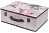Vintage Holzkoffer mit Rose Design von HMF mit 44 cm Breite in verschiedenen Größen Produktbild-Vorschau