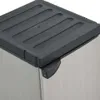 vidaXL Armadio da giardino con 1 ripiano Grigio e nero Anteprima dell’immagine prodotto 9