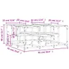 Couchtisch Braun Eichen-Optik 91x91x40 cm Holzwerkstoff Produktbild-Vorschau 10