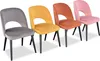 Luxus Design Polster Stuhl Esszimmerstuhl Sitz Lehn Produktbild-Vorschau 6