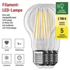 LED Lampe Filament A60 A CLASS/ E27 / 5 W (75 W) / 1 060 lm / Warmweiß Produktbild-Vorschau