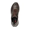 A top-down view of a single brown sneaker on a white background. Produktbild-Vorschau