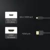 Comparison of Micro HDMI and standard HDMI ports and cables. Produktbild-Vorschau