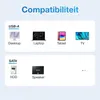 Qost - USB-A naar Sata Adapter - Zwart - Aluminium - 6 Gbps Productafbeelding-voorbeeld 3