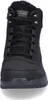 A close-up front view of a black Skechers women's boot. Voir les images du produit