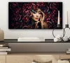 MuchoWow® - Leinwandbilder - Frau - Blumen - Henna - Produktbild-Vorschau 7
