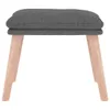 vidaXL Podnóżek jasnoszary 45x29,5x35 cm tkanina Podgląd zdjęcia produktu 3