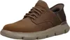 A single brown Skechers men's sneaker shown from a side-diagonal angle against a white background. Voir les images du produit