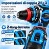 AJIEQAQ Trapano Avvitatore a Percussione 3 in 1 21V, Anteprima dell’immagine prodotto 3