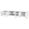 Merax TV Lowboard mit asymmetrisches Bogenrelief, TV Produktbild-Vorschau 6