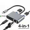 4-in-1 USB C Dockingstation mit RJ45, PD 60W und USB Hub Produktbild-Vorschau 1