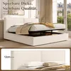Flieks gestoffeerd bed 180x200 cm met gestoffeerd Productafbeelding-voorbeeld 6