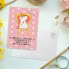 Mr. & Mrs. Panda Postkarte Einhorn König - Rot Pastell - Produktbild-Vorschau 3