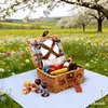 Cesto da picnic in vimini con scomparto termico e Anteprima dell’immagine prodotto 11