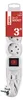 EMOS P1323R Multiprise 3-fois avec interrupteur, 3 m de Voir les images du produit 1