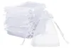 50 x Organza Säckchen Weiß Organzabeutel Schmucksäckchen Produktbild-Vorschau 1