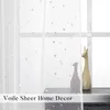 Voile Vorhang Transparente Gardine aus Voile Star Produktbild-Vorschau 3