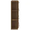 vidaXL Armoire de toilette avec LED brun imitation chêne Voir les images du produit 8