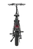 A front view of a black electric bicycle. Produktbild-Vorschau
