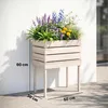 Outsunny 4-dielny drevený vyvýšený záhon 4 kombinácie Náhľad obrázku produktu 3