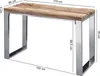 FineBuy Tavolino da salotto 115x76x46 cm in legno massello Anteprima dell’immagine prodotto 3