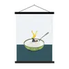 MuchoWow® Textilposter Joghurt - Yoga - Retro 40x53 cm mit Produktbild-Vorschau 1