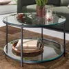 Couchtisch FineBuy Sofatisch Glas Wohnzimmertisch Ø 80 cm Produktbild-Vorschau 1