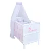 Baby-Delux Babybett Kinderbett Natalie Princess 140×70 Weiß Produktbild-Vorschau 2