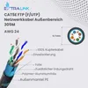 Extralink CAT5E FTP F/UTP V2 Netzwerkkabel Außen 305 m LAN Produktbild-Vorschau 2