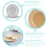 Argon Ta 6 Stück Metallic Charger Plate Set - Hammered Rand Produktbild-Vorschau 2