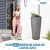 4rain VASO 2en1 barril para agua de lluvia 220 L gris zinc Vista previa de la imagen del producto 2