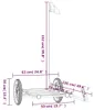 vidaXL Fahrradanhänger Schwarz 126x63x34 cm Eisen Produktbild-Vorschau 8