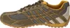Side view of a single green and brown sneaker. Produktbild-Vorschau