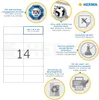 HERMA Labels Premium A4 bílý papír 105x42,3 mm 2800 ks. Náhled obrázku produktu 15