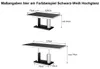 Design Couchtisch Tisch H-120 Hochglanz stufenlos Produktbild-Vorschau 6