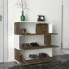 Skye Decor, Napolyon - White, Walnut, Schuhschränke, Weiß, Produktbild-Vorschau 4