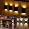 Solarlampen für den Garten, 4er Set LED-Wandleuchten, Up & Produktbild-Vorschau 6