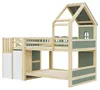 Kinder-Etagenbett 90x200 cm aus Kiefernholz & MDF Hausbett Produktbild-Vorschau 18