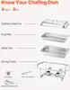 SucceBuy 8 Qt 4er-Pack rechteckiges Chafing Dish Buffet-Set Produktbild-Vorschau 5