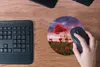 MuchoWow® Mauspad Mousepad Mohn - Blumenfeld - Rot 20x20 cm Produktbild-Vorschau 4