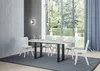 Klapptisch 120/200x45/90 cm Tecno Double Gestell Esche weiß Produktbild-Vorschau 3