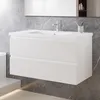 100 cm Badmöbel-Set Unterschrank mit Keramik waschtisch 2 Produktbild-Vorschau 1